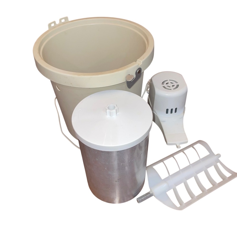 Rival Ice Cream Yogurt Freezer Unisex White Electric 4 Quart 8401 4QT